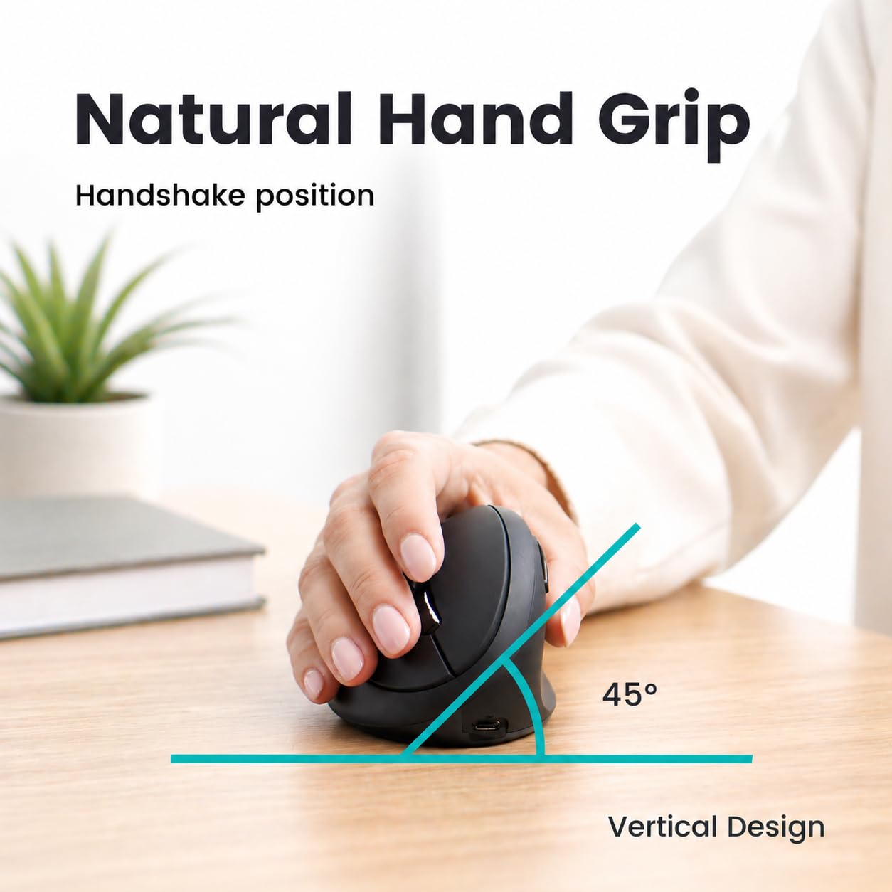 Amazon.com: Perixx PERIMICE-819B Bluetooth Portable Vertical Mouse